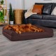 Furhaven Large Memory Foam Dog Bed Plush & Southwest Kilim Decor Sofa-Style w/Removable Washable Cover - Desert Brown, Large Furhaven Large Memory Foam Dog Bed Plush & Southwest Kilim Decor Sofa-Style w/Removable Washable Cover - Desert Brown, Large
