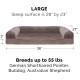 Furhaven Large Orthopaedic Dog Bed Faux Fur & Velvet Sofa-Style w/Removable Washable Cover - Driftwood Brown, Large