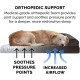 Furhaven Large Orthopaedic Dog Bed Faux Fur & Velvet Sofa-Style w/Removable Washable Cover - Driftwood Brown, Large