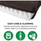 Furhaven Large Orthopaedic Dog Bed Faux Fur & Velvet Sofa-Style w/Removable Washable Cover - Driftwood Brown, Large