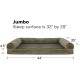 Furhaven Large Orthopaedic Dog Bed Faux Fur & Velvet Sofa-Style w/Removable Washable Cover - Driftwood Brown, Large