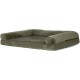 Furhaven Large Orthopaedic Dog Bed Faux Fur & Velvet Sofa-Style w/Removable Washable Cover - Driftwood Brown, Large