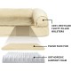 Furhaven Large Orthopaedic Dog Bed Faux Fur & Velvet Sofa-Style w/Removable Washable Cover - Driftwood Brown, Large