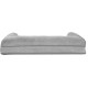 Furhaven Large Orthopaedic Dog Bed Faux Fur & Velvet Sofa-Style w/Removable Washable Cover - Driftwood Brown, Large