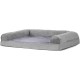 Furhaven Large Orthopaedic Dog Bed Faux Fur & Velvet Sofa-Style w/Removable Washable Cover - Driftwood Brown, Large