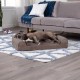 Furhaven Large Orthopaedic Dog Bed Faux Fur & Velvet Sofa-Style w/Removable Washable Cover - Driftwood Brown, Large