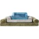 Furhaven Large Orthopaedic Dog Bed Faux Fur & Velvet Sofa-Style w/Removable Washable Cover - Driftwood Brown, Large