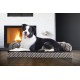 Furhaven Large Orthopaedic Dog Bed Faux Fur & Velvet Sofa-Style w/Removable Washable Cover - Driftwood Brown, Large