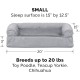 Furhaven Large Orthopaedic Dog Bed Faux Fur & Velvet Sofa-Style w/Removable Washable Cover - Driftwood Brown, Large