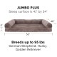 Furhaven Large Orthopaedic Dog Bed Faux Fur & Velvet Sofa-Style w/Removable Washable Cover - Driftwood Brown, Large