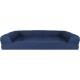 Furhaven Large Orthopaedic Dog Bed Faux Fur & Velvet Sofa-Style w/Removable Washable Cover - Driftwood Brown, Large