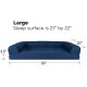Furhaven Large Orthopaedic Dog Bed Faux Fur & Velvet Sofa-Style w/Removable Washable Cover - Driftwood Brown, Large