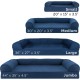 Furhaven Large Orthopaedic Dog Bed Faux Fur & Velvet Sofa-Style w/Removable Washable Cover - Driftwood Brown, Large