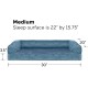Furhaven Large Orthopaedic Dog Bed Faux Fur & Velvet Sofa-Style w/Removable Washable Cover - Driftwood Brown, Large