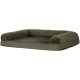Furhaven Large Orthopaedic Dog Bed Faux Fur & Velvet Sofa-Style w/Removable Washable Cover - Driftwood Brown, Large
