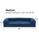 Furhaven Large Orthopaedic Dog Bed Faux Fur & Velvet Sofa-Style w/Removable Washable Cover - Driftwood Brown, Large