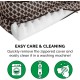 Furhaven Large Orthopaedic Dog Bed Faux Fur & Velvet Sofa-Style w/Removable Washable Cover - Driftwood Brown, Large