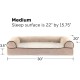 Furhaven Large Orthopaedic Dog Bed Faux Fur & Velvet Sofa-Style w/Removable Washable Cover - Driftwood Brown, Large