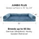 Furhaven Large Orthopaedic Dog Bed Faux Fur & Velvet Sofa-Style w/Removable Washable Cover - Driftwood Brown, Large