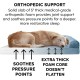 Furhaven Large Orthopaedic Dog Bed Faux Fur & Velvet Sofa-Style w/Removable Washable Cover - Driftwood Brown, Large