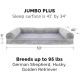 Furhaven Large Orthopaedic Dog Bed Faux Fur & Velvet Sofa-Style w/Removable Washable Cover - Driftwood Brown, Large
