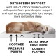 Furhaven Large Orthopaedic Dog Bed Faux Fur & Velvet Sofa-Style w/Removable Washable Cover - Driftwood Brown, Large