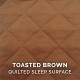 Furhaven Large Orthopaedic Dog Bed Faux Fur & Velvet Sofa-Style w/Removable Washable Cover - Driftwood Brown, Large