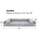 Furhaven Large Orthopaedic Dog Bed Faux Fur & Velvet Sofa-Style w/Removable Washable Cover - Driftwood Brown, Large