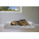 Furhaven Large Orthopaedic Dog Bed Faux Fur & Velvet Sofa-Style w/Removable Washable Cover - Driftwood Brown, Large