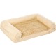 Furhaven Large Orthopaedic Dog Bed Faux Fur & Velvet Sofa-Style w/Removable Washable Cover - Driftwood Brown, Large