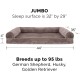 Furhaven Large Orthopaedic Dog Bed Faux Fur & Velvet Sofa-Style w/Removable Washable Cover - Driftwood Brown, Large