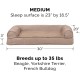 Furhaven Large Orthopaedic Dog Bed Faux Fur & Velvet Sofa-Style w/Removable Washable Cover - Driftwood Brown, Large