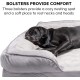 Furhaven Large Orthopaedic Dog Bed Faux Fur & Velvet Sofa-Style w/Removable Washable Cover - Driftwood Brown, Large
