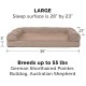 Furhaven Large Orthopaedic Dog Bed Faux Fur & Velvet Sofa-Style w/Removable Washable Cover - Driftwood Brown, Large