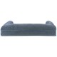 Furhaven Large Orthopaedic Dog Bed Faux Fur & Velvet Sofa-Style w/Removable Washable Cover - Driftwood Brown, Large