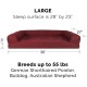 Furhaven Large Orthopaedic Dog Bed Faux Fur & Velvet Sofa-Style w/Removable Washable Cover - Driftwood Brown, Large