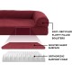 Furhaven Large Orthopaedic Dog Bed Faux Fur & Velvet Sofa-Style w/Removable Washable Cover - Driftwood Brown, Large