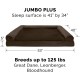 Furhaven Large Orthopaedic Dog Bed Faux Fur & Velvet Sofa-Style w/Removable Washable Cover - Driftwood Brown, Large