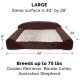 Furhaven Large Orthopaedic Dog Bed Faux Fur & Velvet Sofa-Style w/Removable Washable Cover - Driftwood Brown, Large