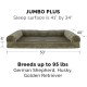 Furhaven Large Orthopaedic Dog Bed Faux Fur & Velvet Sofa-Style w/Removable Washable Cover - Driftwood Brown, Large