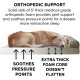 Furhaven Large Orthopaedic Dog Bed Faux Fur & Velvet Sofa-Style w/Removable Washable Cover - Driftwood Brown, Large
