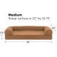 Furhaven Large Orthopaedic Dog Bed Faux Fur & Velvet Sofa-Style w/Removable Washable Cover - Driftwood Brown, Large
