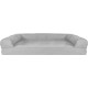 Furhaven Large Orthopaedic Dog Bed Faux Fur & Velvet Sofa-Style w/Removable Washable Cover - Driftwood Brown, Large