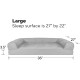 Furhaven Large Orthopaedic Dog Bed Faux Fur & Velvet Sofa-Style w/Removable Washable Cover - Driftwood Brown, Large
