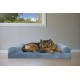 Furhaven Large Orthopaedic Dog Bed Faux Fur & Velvet Sofa-Style w/Removable Washable Cover - Driftwood Brown, Large