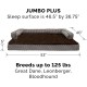 Furhaven Large Orthopaedic Dog Bed Faux Fur & Velvet Sofa-Style w/Removable Washable Cover - Driftwood Brown, Large