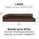 Furhaven Pet 84536401 Sable Brown Deluxe Chaise Lounge Cooling Gel Top Sofa Pet Bed, Jumbo
