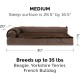 Furhaven Pet 84536401 Sable Brown Deluxe Chaise Lounge Cooling Gel Top Sofa Pet Bed, Jumbo