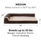 Furhaven Pet 84536401 Sable Brown Deluxe Chaise Lounge Cooling Gel Top Sofa Pet Bed, Jumbo