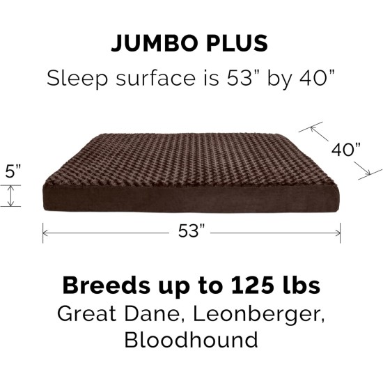 Furhaven Pet Dog Bed | Deluxe Cooling Gel Memory Foam Orthopedic Ultra Plush Mattress Pet Bed for Dogs & Cats, Gray, Jumbo Furhaven Pet Dog Bed | Deluxe Cooling Gel Memory Foam Orthopedic Ultra Plush Mattress Pet Bed for Dogs & Cats, Gray, Jumbo